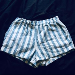 Striped Cuffed Shorts